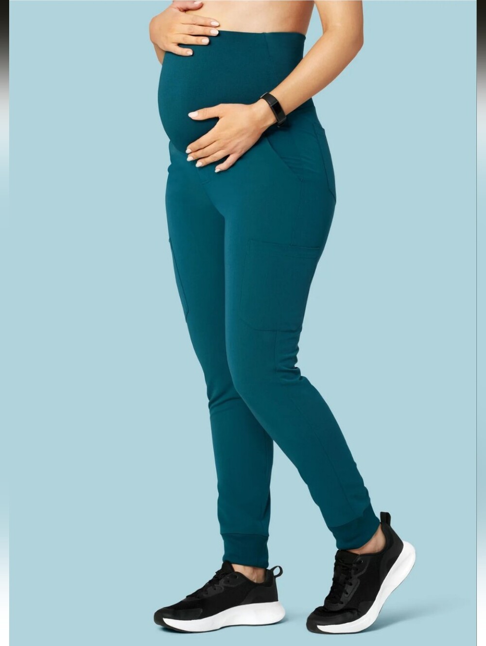 Maternity Joggers Caribbean Blue- S Petite